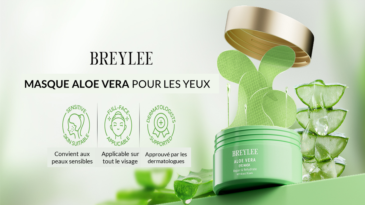 MASQUES DE VISAGE - Anti-ride & Cernes périorbitaires à l'Aloe Vera .