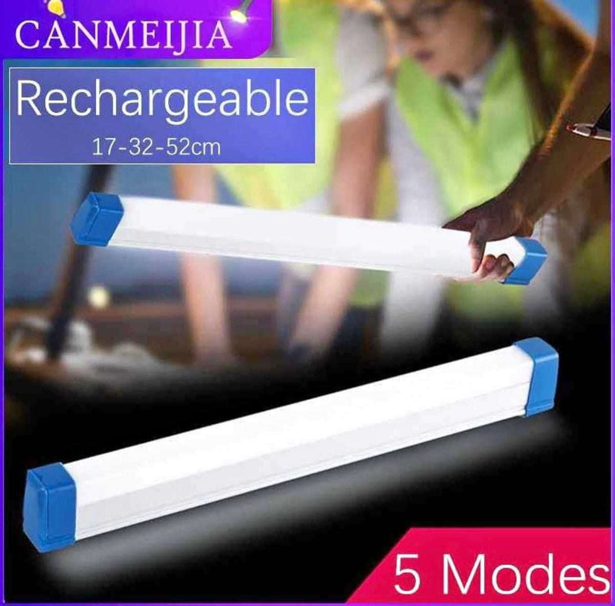 3 Lampes LED Rechargeable (17cm, 32cm et 52cm) - Votre Alliée Contre Obscurité & Coupure d'électricité