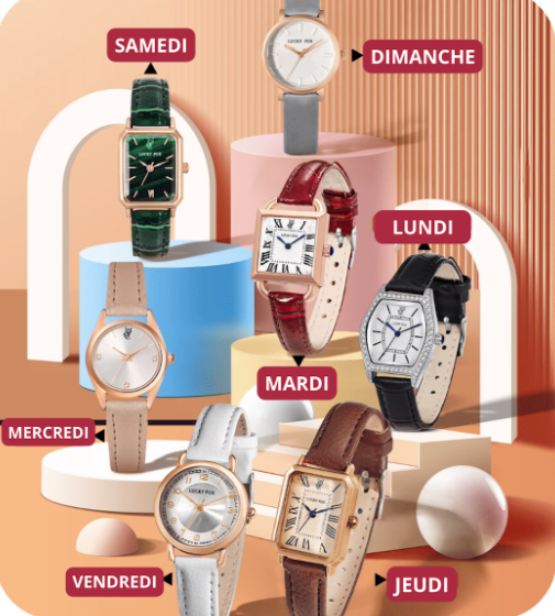 LA COLLECTION 7 MONTRES POUR 7 JOURS : UN STYLE DIFFERENT CHAQUE JOUR